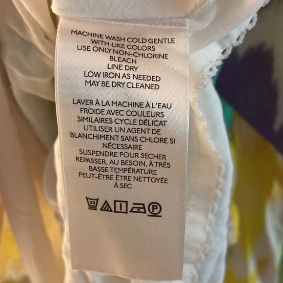 ANTHROPOLOGIE rainbow abstract print party dress, size medium - Picture 13 of 14